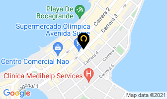 Mapa de Hotel Barlovento en Cartagena