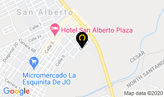 Mapa de Hotel Belyferw Is en San Alberto