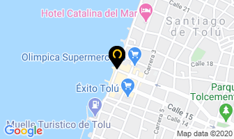 Mapa de Hotel Brisas del Mar en Tolú