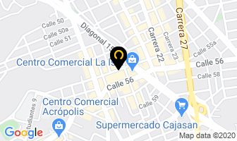 Mapa de Hotel Bucarest en Bucaramanga