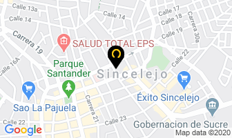 Mapa de Hotel California en Sincelejo