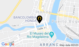 Mapa de Hotel Calle Real en Honda