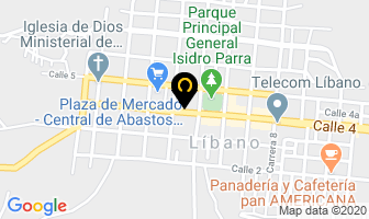 Mapa de Hotel Calle Real Del Líbano en Líbano