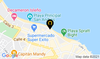 Mapa de Hotel Calypso Beach en San Andrés