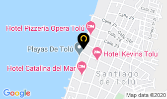 Mapa de Hotel Campo-Mar en Tolú