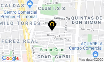 Mapa de Hotel Capri Cali en Cali