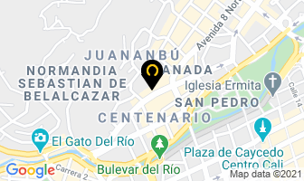 Mapa de Hotel Caribe en Cali