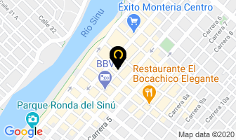 Mapa de Hotel Caribe Real en Montería