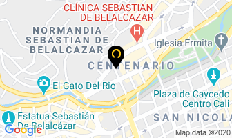 Mapa de Hotel Casa Farallones en Cali