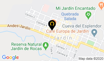 Mapa de Hotel Casa Grande en Jardín
