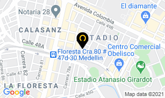 Mapa de Hotel Casa Mayor en Medellín