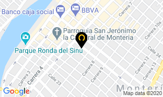 Mapa de Hotel Casa Real en Montería