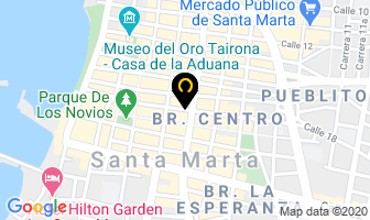 Mapa de Hotel Casa Verde en Santa Marta
