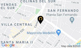 Mapa de Hotel Casa Verde en Itaguí