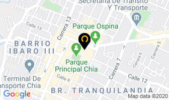Mapa de Hotel Casona Santa Rosa en Chía