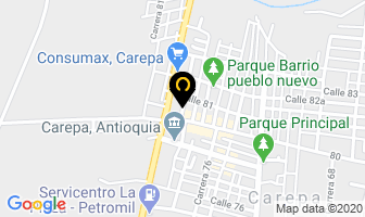Mapa de Hotel Cedros Plaza en Carepa