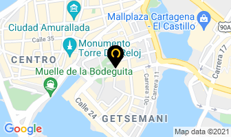 Mapa de Hotel Centenario en Cartagena
