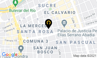 Mapa de Hotel Central en Cali