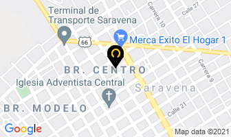 Mapa de Hotel Central en Saravena