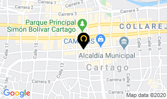Mapa de Hotel Central Velasquez en Cartago