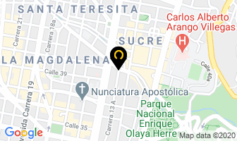 Mapa de Hotel Centro Internacional en Bogotá D.C