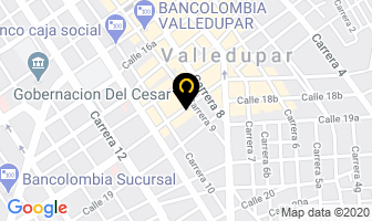 Mapa de Hotel Cesar N. 1 en Valledupar