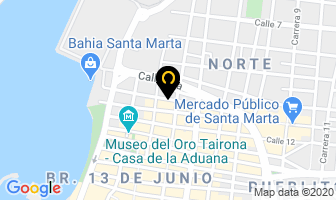 Mapa de Hotel Chicamocha en Santa Marta