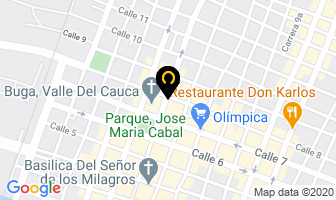 Mapa de Hotel Claro de Luna en Guadalajara de Buga