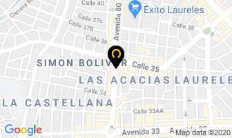 Mapa de Hotel Colonial La 80 en Medellín