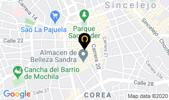 Mapa de Hotel Comercial en Sincelejo