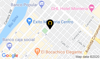Mapa de Hotel Contry Plaza en Montería