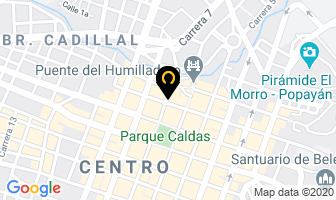 Mapa de Hotel Cordoba en Popayán