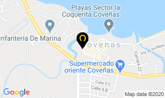 Mapa de Hotel Costa del Sol en Coveñas