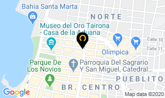 Mapa de Hotel Costa Norte en Santa Marta