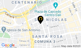 Mapa de Hotel Darien Y Camping en Cali
