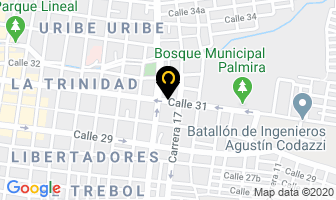 Mapa de Hotel del Bosque en Palmira