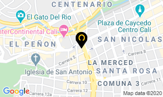 Mapa de Hotel del Puente en Cali