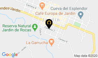Mapa de Hotel Diana en Jardín