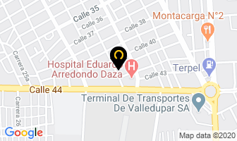 Mapa de Hotel Dubai en Valledupar