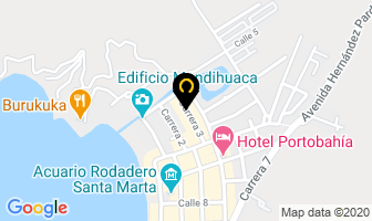 Mapa de Hotel Edmar en Santa Marta