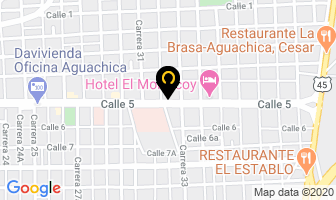 Mapa de Hotel El Chalet en Aguachica