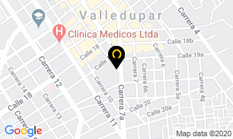 Mapa de Hotel El Delfín en Valledupar