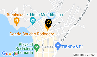 Mapa de Hotel El Delfín en Santa Marta