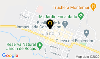 Mapa de Hotel El Dorado en Jardín