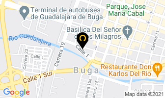 Mapa de Hotel El Faro Buga en Guadalajara de Buga