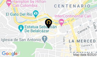 Mapa de Hotel El Peñón en Cali