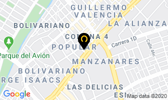 Mapa de Hotel el Prado en Cali