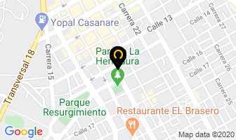 Mapa de Hotel El Rey David en Yopal