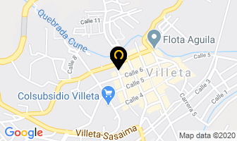 Mapa de Hotel El Rosal en Villeta