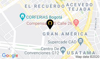 Mapa de Hotel Embajada Americana en Bogotá D.C